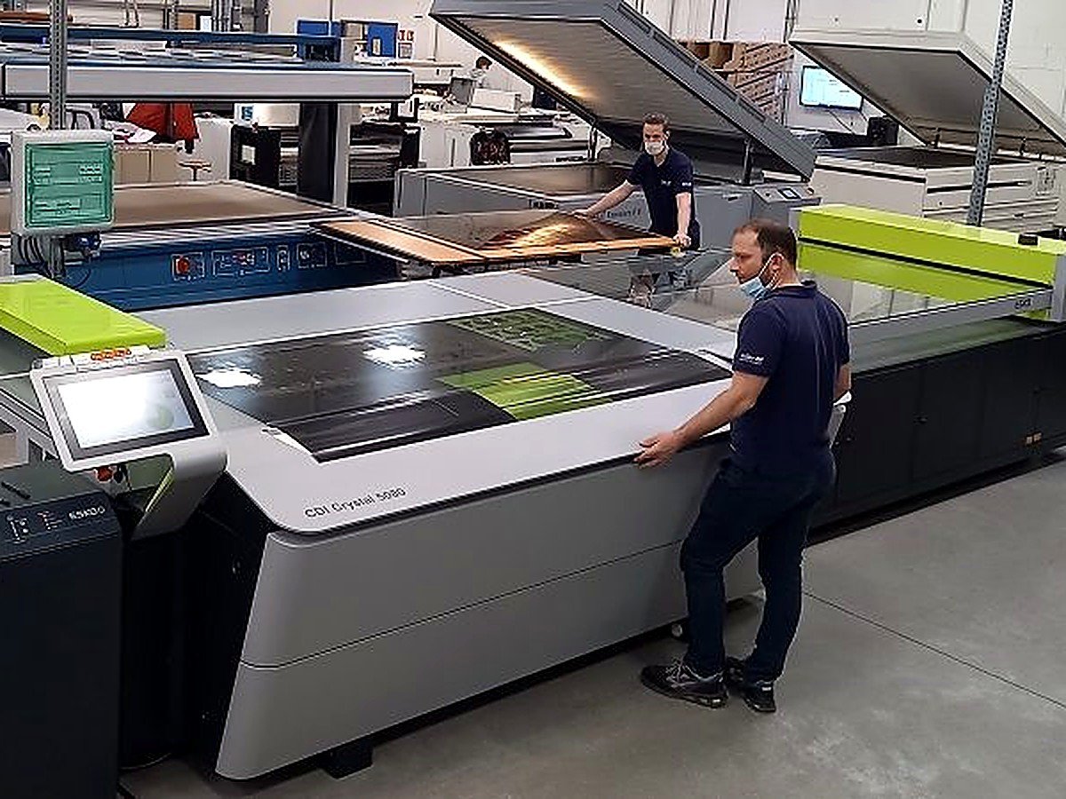 Printing press in production