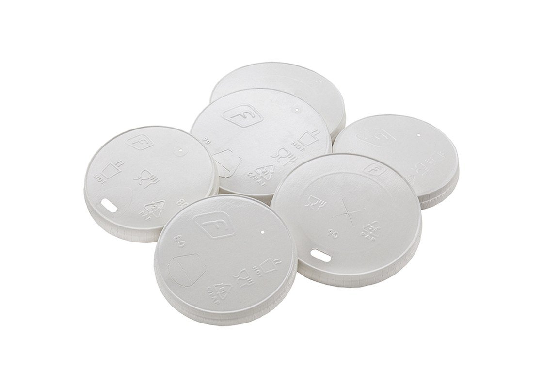 Custom-printed paper cup lids